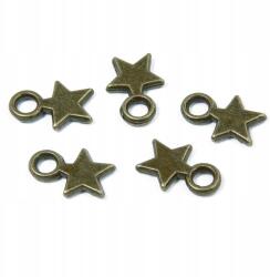 MIXFORM Medál Csillag Fém ötvözet 10x8x2mm 50db (14WB8743)