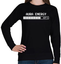 printfashion AURA ENERGY 67 - Női pulóver - Fekete (17788656)