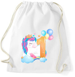 printfashion 1 éves unikornis - Sportzsák, Tornazsák - Fehér (17756090)