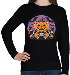 printfashion Halloween gamer - Női pulóver - Fekete (17769624)