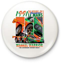 printfashion ROTARY LEGEND - MAZDA 787B - Kitűző, hűtőmágnes - Fehér (17721273)