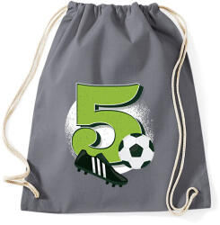 printfashion 5 éves focista - Sportzsák, Tornazsák - Grafitszürke (17825319)