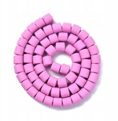 Mixform Kézzel készített Polimer agyag gyöngyök, Oszlop, Orchidea, 6.5x6mm, 58db/38cm (13WB30023)