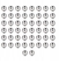 Mixform Fém gyöngyök, Kerek, Antik Ezüst, Átmérő 6mm, 50 db (13WB31709)