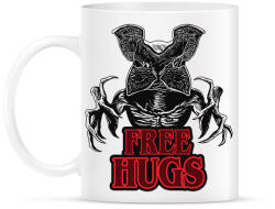 printfashion Stranger Things - Demogorgon Free Hugs - Bögre - Fehér (17838470)