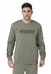 GUESS Zöld férfi pulóver Arlo Cn S lámpákkal (Z4GQ24K6ZS1)