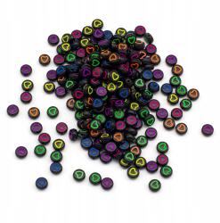 Mixform Kraft Style akril gyöngyök, szív, vegyes színek, 7x3.5mm, 25g~200db (13WB24872)