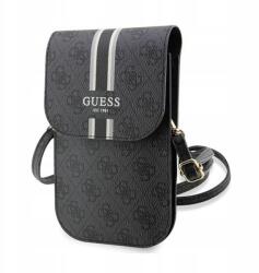 GUESS 4G Stripes Crossbody kézitáska telefonhoz (fekete) (3666339119577)