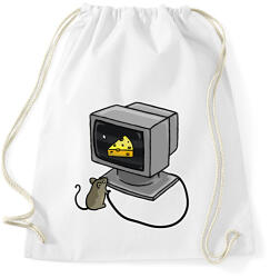 printfashion Számítógép egérrel - Sportzsák, Tornazsák - Fehér (17777765)