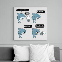 printfashion SharKAMEHAMEHAA. . (B) - Vászonkép - Fehér (17720383)