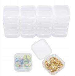 MIXFORM Gyöngytartó, Műanyag, Téglalap alakú, 4.2x3.8x1.8cm, 18db/szett (13WB23528)