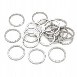 MIXFORM Kulcstartó és kulcstartó kör Vas, Platina, 30mm, Belső 24mm, 25db (13WB25344)