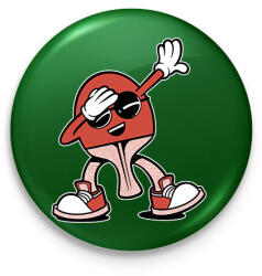 printfashion Ping pong dab - Kitűző, hűtőmágnes - Sötétzöld (17818268)