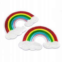 MIXFORM Thermo felvarró flitterekkel Szivárvány 101x144x1.5mm 2db (13WB23434)