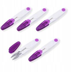  Varró olló, Éles, Műanyag, Lila, 117x19mm, 5db (13WB32145)