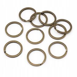 MIXFORM Kerék kulcsos zár fém ötvözet, antik bronz, 25x2mm, 10db (13WB25106)