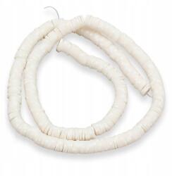 Mixform Polimer agyag gyöngyök, Heishi, Handmade, 6x0.5-1mm, 300db/38cm/szál (13WB30063)