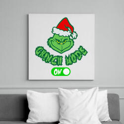 printfashion Grinch Mode On - Vászonkép - Fehér (17781813)
