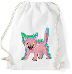 printfashion Cica LSD - Sportzsák, Tornazsák - Fehér (17785097)