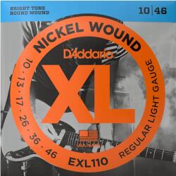 D'addario XL Nickel EXL110 elektromos gitár húr, . 010-. 046 (EXL110)