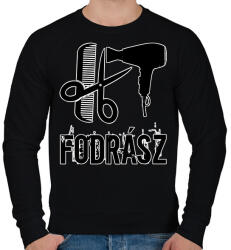printfashion Fodrász - Férfi pulóver - Fekete (17776775)