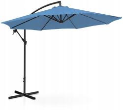 expondo Kerek kerti napernyő karral, összecsukható, átmérője 300 cm, kék (10250537)