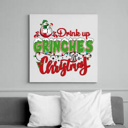 printfashion Grinch - Vászonkép - Fehér (17798913)