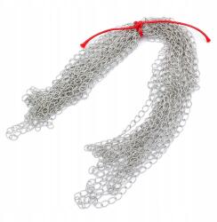 MIXFORM Lánc sárgaréz, csavart, forrasztott, ovális elem, platina, 5x4mm, 5m (13WB29251)