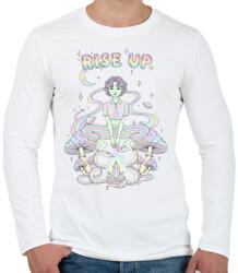 printfashion rise up 2 - Férfi hosszú ujjú póló - Fehér (17761017)