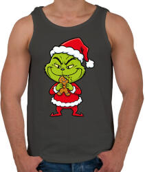 printfashion Grinch - Férfi atléta - Sötétszürke (17805227)