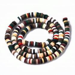 Mixform Heishi Polymer Agyag gyöngyök 4x1mm 330db/39cm (13WB29730)