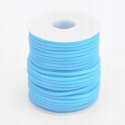 MIXFORM Szintetikus gumizsinór, üreges, akvamarin, 2mm, lyuk 1mm, 50m/orsó (13WB30465)