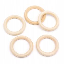 MIXFORM Összekötő fa kerék, Macrame-hez, Nyers, Bézs, 70x10mm, 5db (13WB29771)