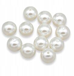 Mixform Gyöngyök Gyöngy, Abs műanyag, fényes, kerek, fehér, 16mm, 25g~12db (13WB14389)