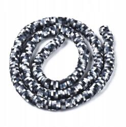 Mixform Polimer agyag gyöngyök, Heishi, Handmade, 6x0.5-1mm, 285db/36cm/szál (13WB30013)