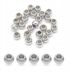 MIXFORM Távtartó gyöngyök, rozsdamentes acél, kerek, 5x4mm, 2.5mm lyuk, 25db (13WB17410)
