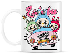 printfashion labubu-at-car-seeklogo - Bögre - Fehér (17775800)