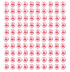 Mixform Gyöngyutánzat Gyöngyök, Abs műanyag, Kerek, fényes, 8mm, 25g~97db (13WB18834)