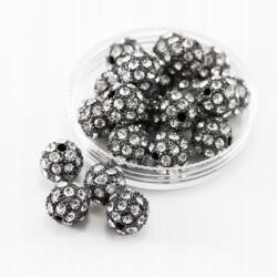Mixform Fém gyöngyök kristályokkal 12mm 2db (13WB15397)