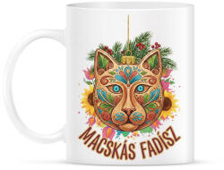 printfashion macskás fadísz - Bögre - Fehér (17741052)
