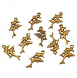 MIXFORM Delfin medál fém ötvözet 26x17mm 10db (14WB8816)
