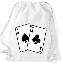 printfashion 67 kártya - Sportzsák, Tornazsák - Fehér (17787797)