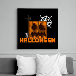 printfashion minecraft halloween - Vászonkép - Fekete (17769082)