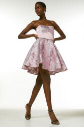 Karen Millen Jacquard Mini Ruha, Size 40, rózsaszín, 73% poliészter