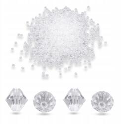 Mixform Akril gyöngyök, Biconus, Átlátszó, csiszolt, 4x4mm, 25g~800db (13WB29534)