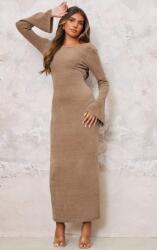 Prettylittlething Maxi Pulóverruha, barna, Size 38, poliészter