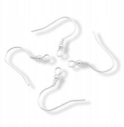 MIXFORM Ezüst 925 Bigle Nyitott, Fülbevaló alap, 17x19mm, Pin 0.6mm, 2 pár (13WB21160)