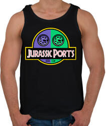 printfashion Jurassic ports - Férfi atléta - Fekete (17779124)