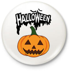 printfashion Halloween tök - Kitűző, hűtőmágnes - Fehér (17757311)