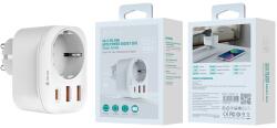 DEVIA fali töltő 2A+C Pd aljzattal, fehér (BRA013534)
